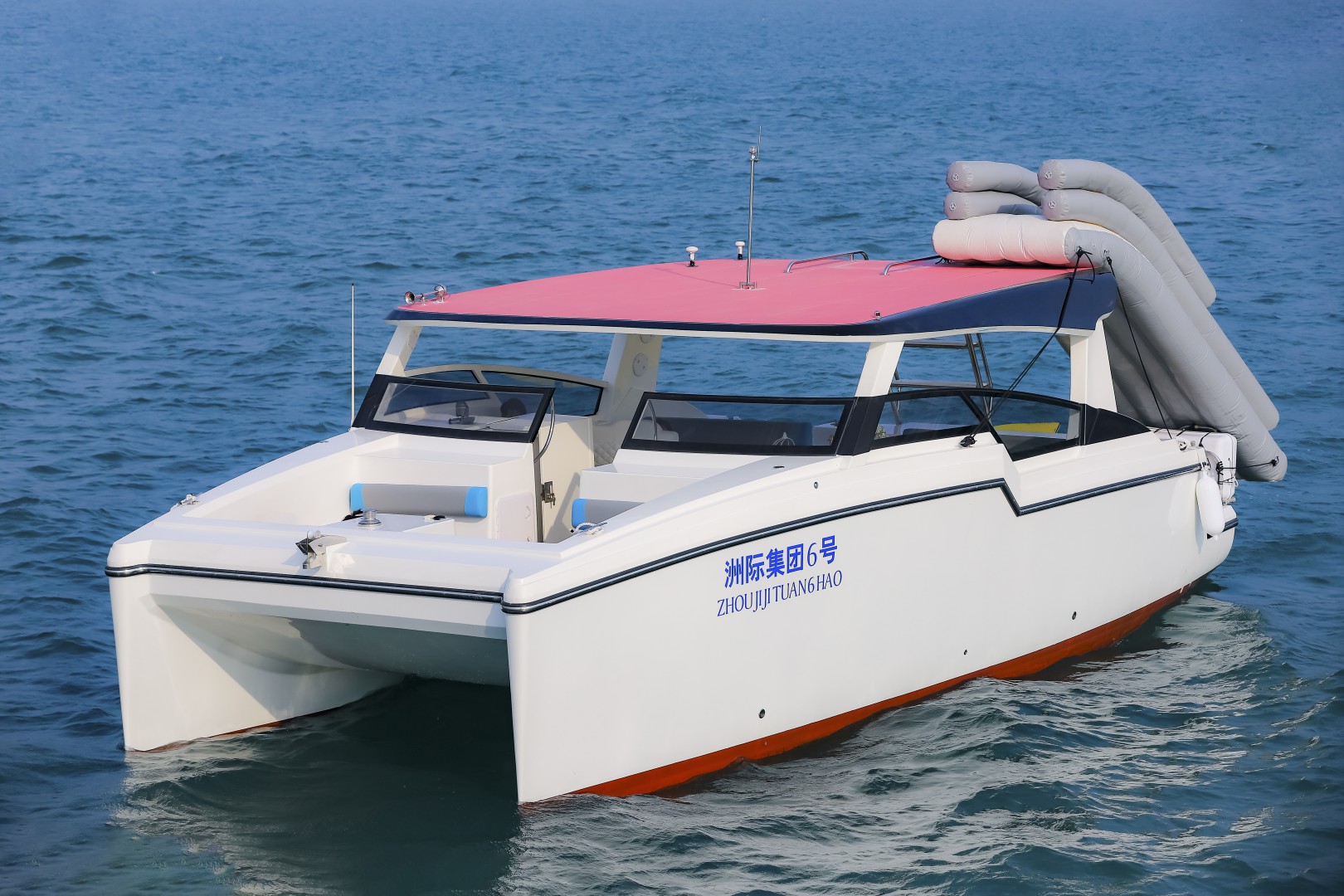 【惠州游艇】惠州50尺全新网红双体游艇—海水移动乐园